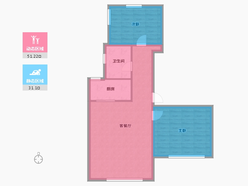 山东省-烟台市-月季花城-74.46-户型库-动静分区