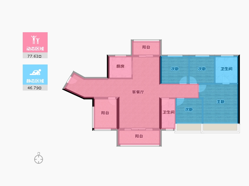 广西壮族自治区-玉林市-陆川碧桂园风华里-112.01-户型库-动静分区