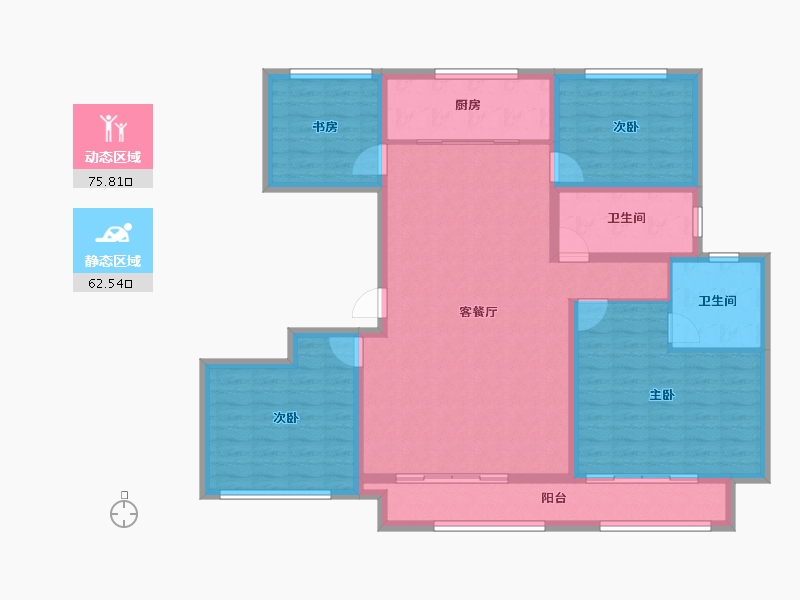 山东省-济宁市-绿城·诚园-124.90-户型库-动静分区