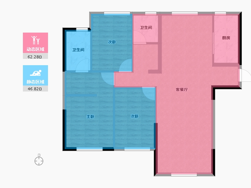 湖北省-十堰市-汉江璟城-99.21-户型库-动静分区