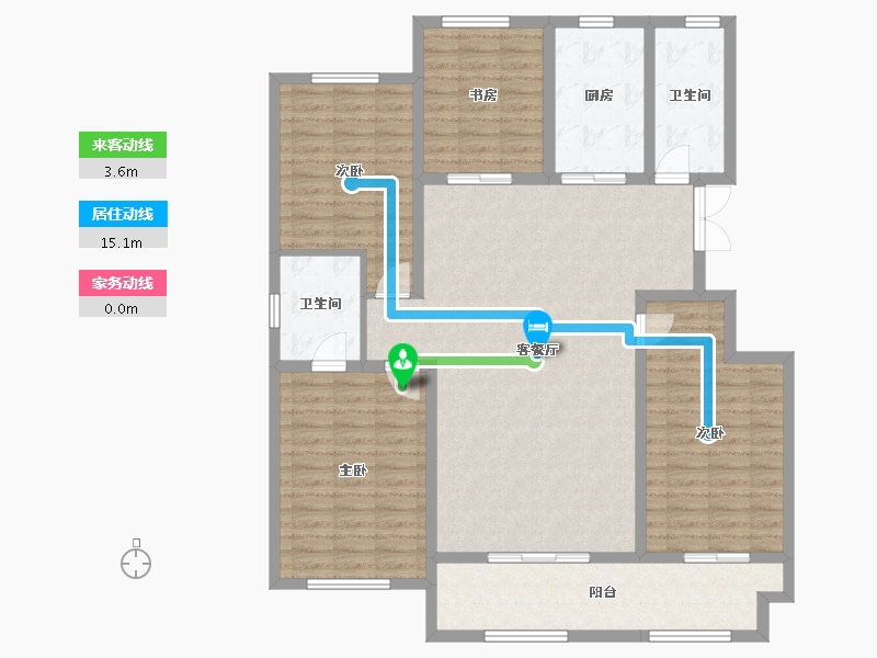 山东省-潍坊市-恒信领峰-130.92-户型库-动静线