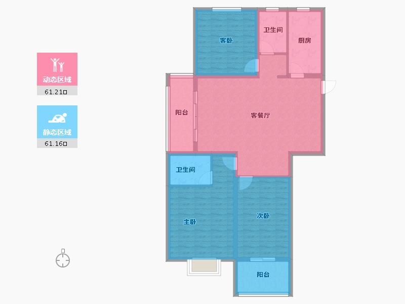 山东省-菏泽市-中达祥泰御府-110.41-户型库-动静分区