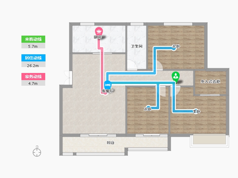 山东省-济宁市-银河佳苑-108.01-户型库-动静线