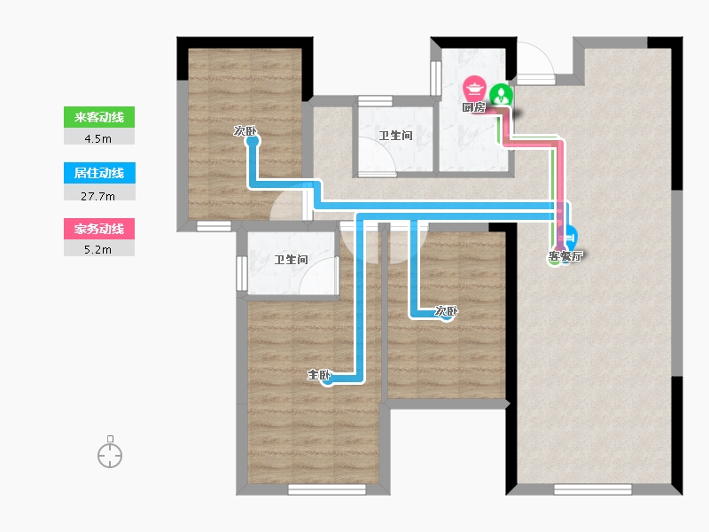 湖北省-十堰市-汉江璟城-89.03-户型库-动静线