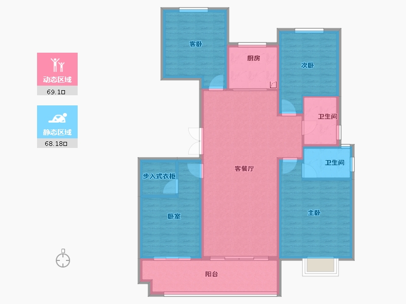 山东省-菏泽市-中达祥泰御府-124.01-户型库-动静分区