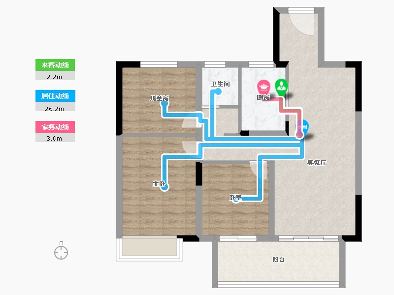 河南省-漯河市-昌建峰璟-78.53-户型库-动静线