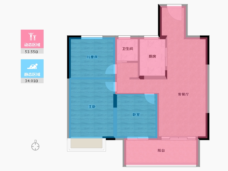 河南省-漯河市-昌建峰璟-78.53-户型库-动静分区