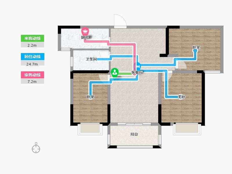 河南省-漯河市-昌建新水岸-100.62-户型库-动静线