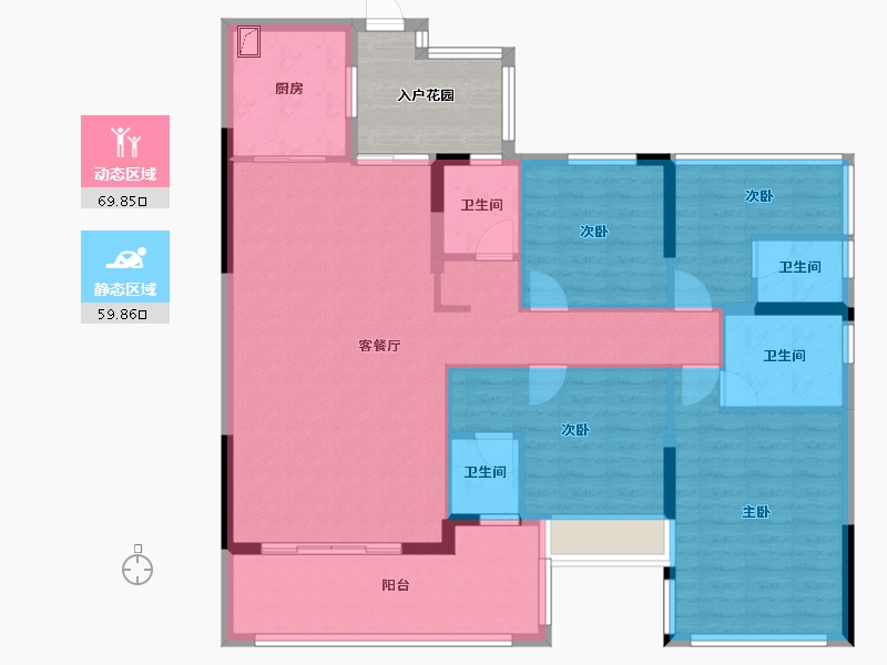 广东省-清远市-中金城投·九龙湾-123.81-户型库-动静分区