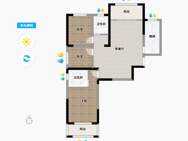 河南省-漯河市-昌建新水岸-99.21-户型库-采光通风