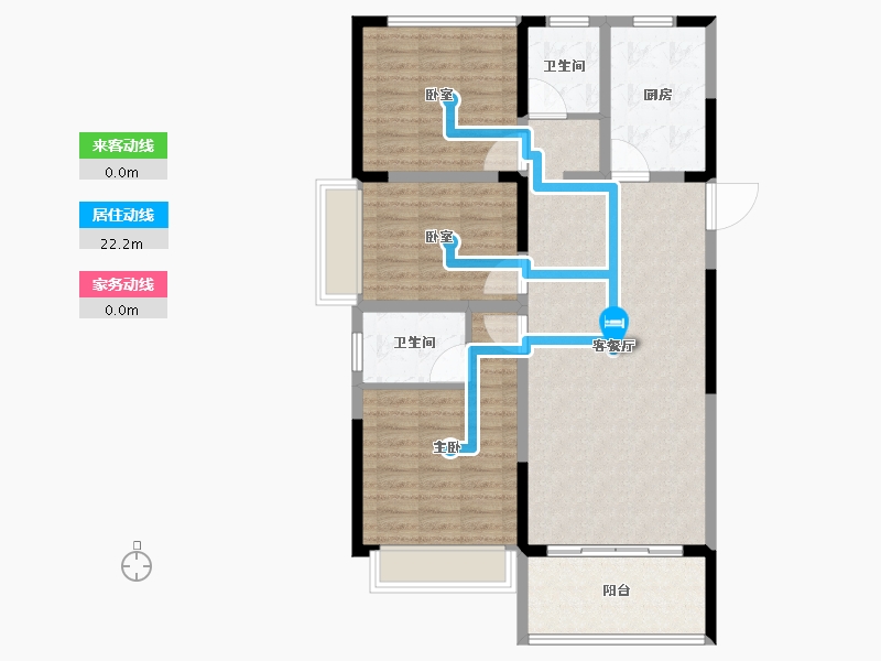 河南省-漯河市-基时芳语堂-96.72-户型库-动静线