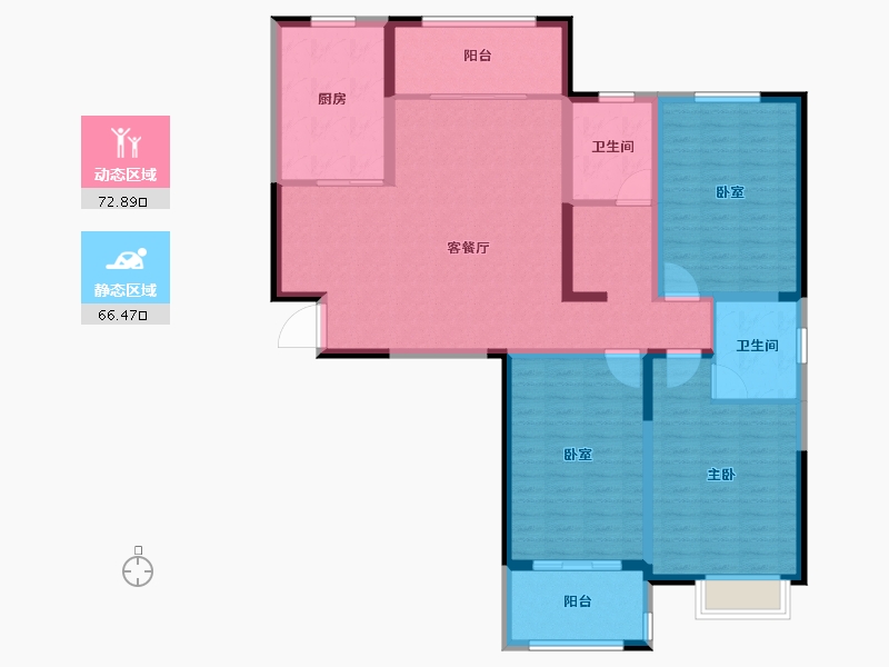 河南省-漯河市-昌建新水岸-125.64-户型库-动静分区