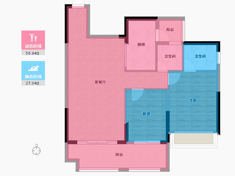 广西壮族自治区-钦州市-远锋城-75.51-户型库-动静分区