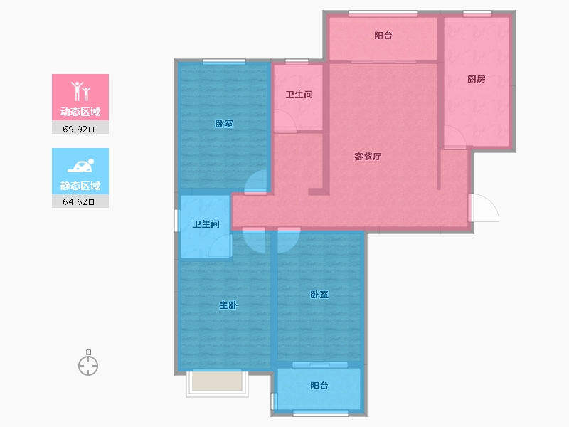 河南省-漯河市-昌建新水岸-120.69-户型库-动静分区