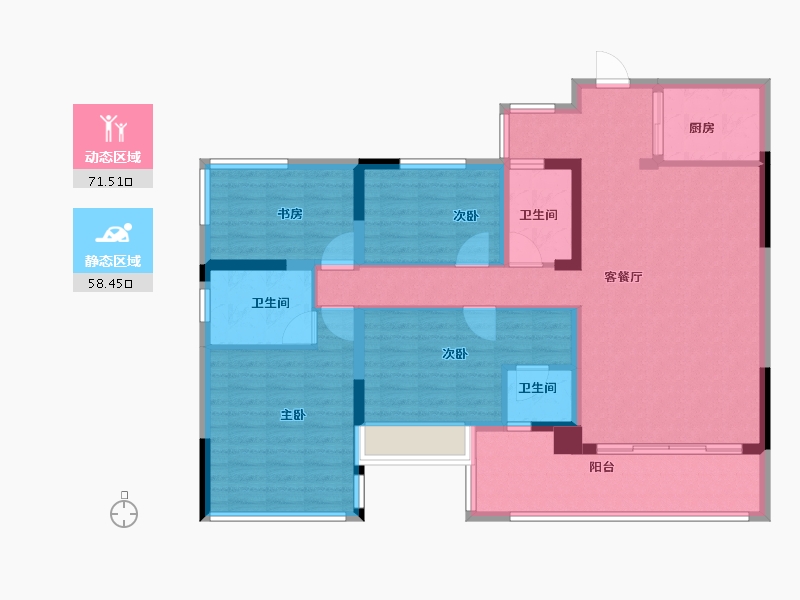 广东省-清远市-中金城投·九龙湾-116.00-户型库-动静分区