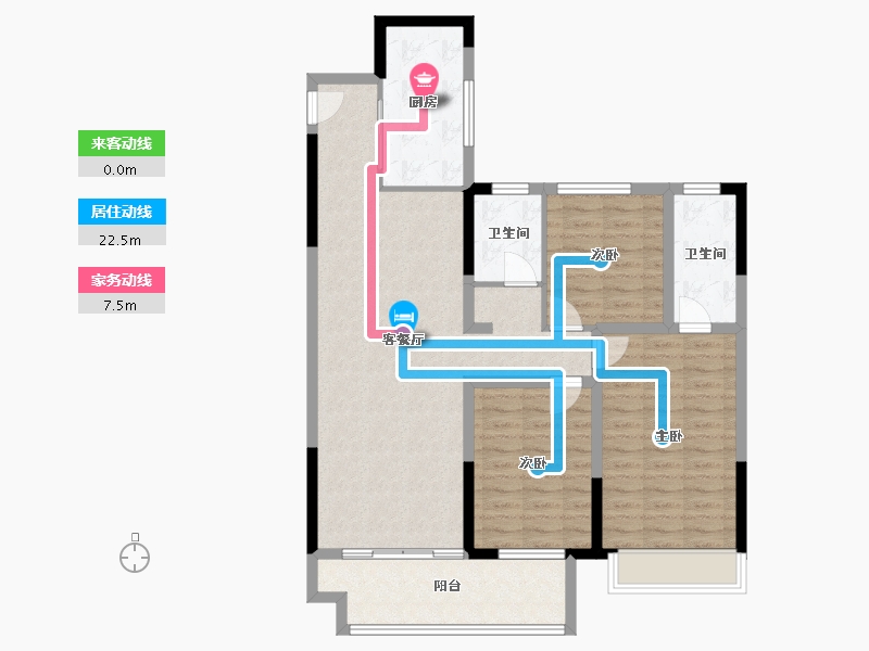 河南省-南阳市-南阳正商书香华府-102.97-户型库-动静线