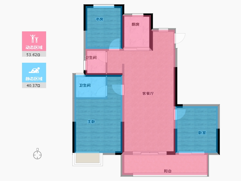 河南省-商丘市-中建观湖宸府-84.08-户型库-动静分区