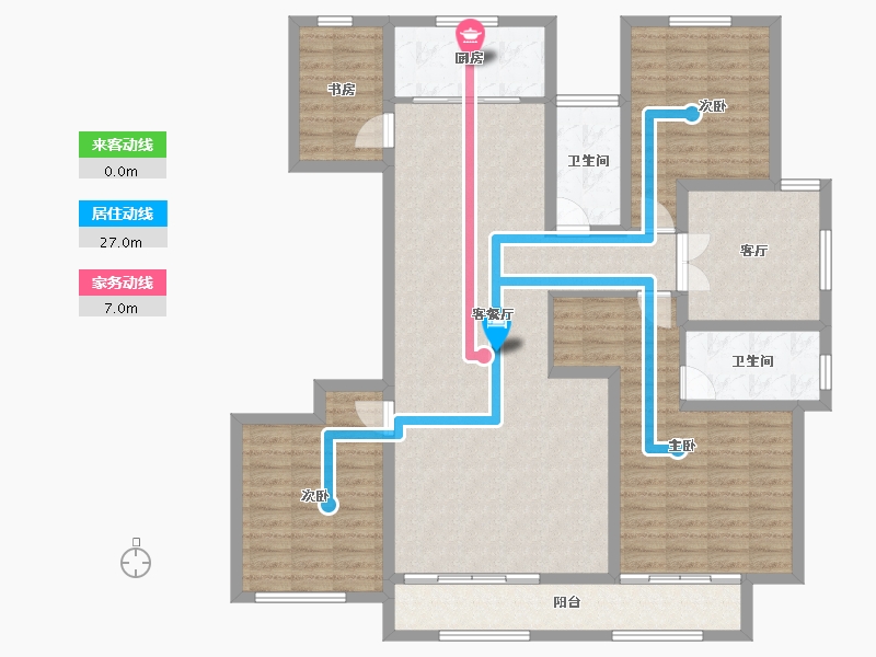 山东省-济宁市-绿城·诚园-137.94-户型库-动静线