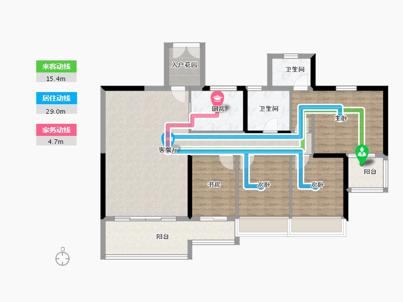 广东省-清远市-金地辉煌·富域城-114.00-户型库-动静线