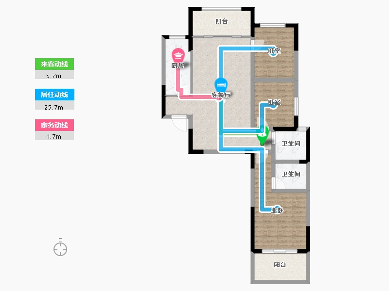 河南省-漯河市-昌建新水岸-95.20-户型库-动静线