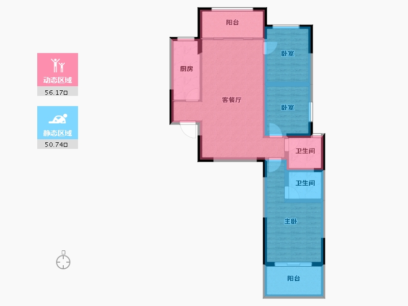 河南省-漯河市-昌建新水岸-95.20-户型库-动静分区