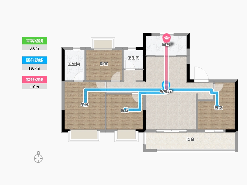 福建省-莆田市-三盛中梁璞悦风华-104.80-户型库-动静线