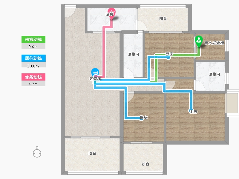 四川省-绵阳市-仁和春天二期青云上-93.58-户型库-动静线