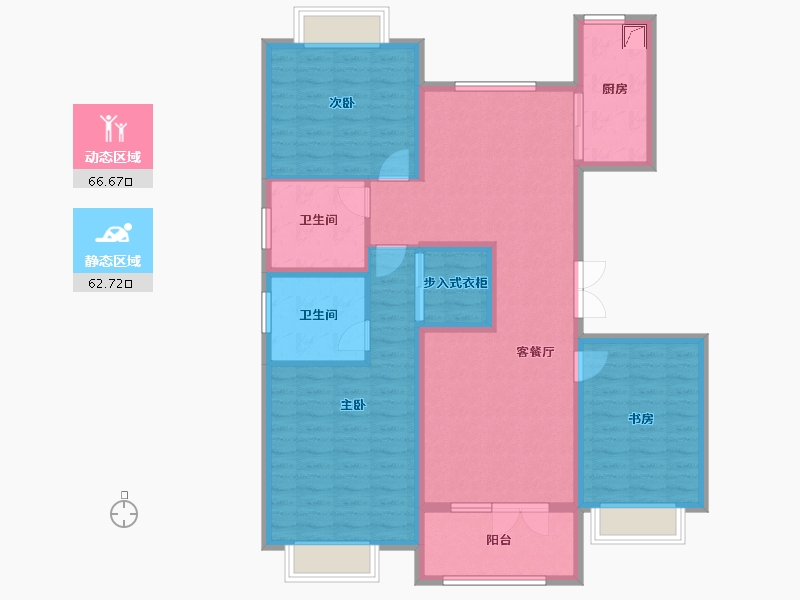 山东省-济宁市-瑞马意墅-115.87-户型库-动静分区