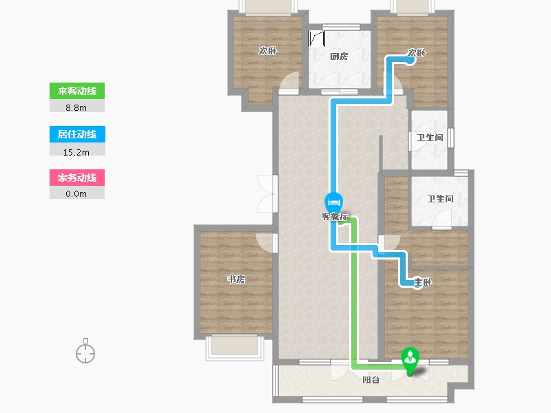 山东省-济宁市-瑞马意墅-117.62-户型库-动静线