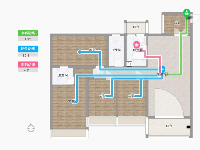 广东省-云浮市-万汇广场-127.21-户型库-动静线