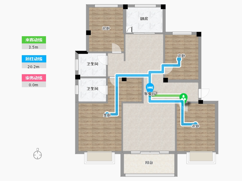 湖南省-岳阳市-祥生金麟府-119.00-户型库-动静线