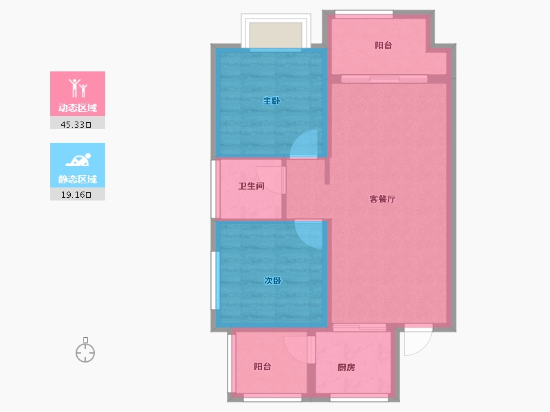 四川省-南充市-世台悦中心-57.31-户型库-动静分区