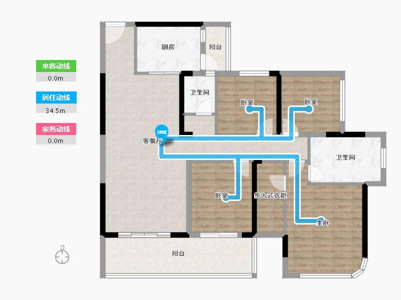 广西壮族自治区-贵港市-华盈壹品江山-123.18-户型库-动静线