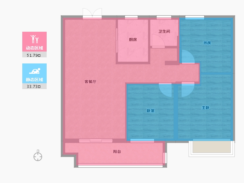 河北省-邯郸市-保集富椿滏河源-76.80-户型库-动静分区