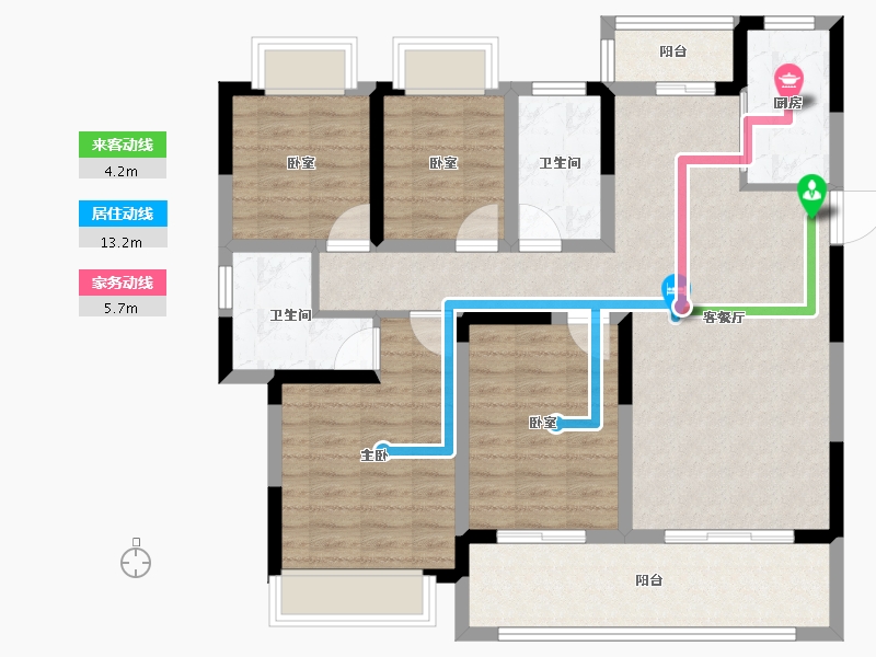 河南省-漯河市-泰威紫宸府-101.47-户型库-动静线