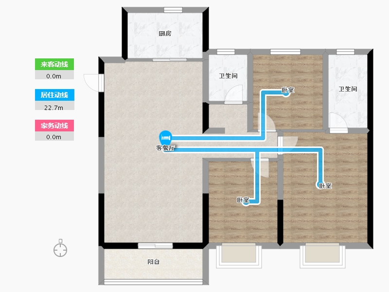 山东省-泰安市-保利·鲁坤岳麓府-100.00-户型库-动静线