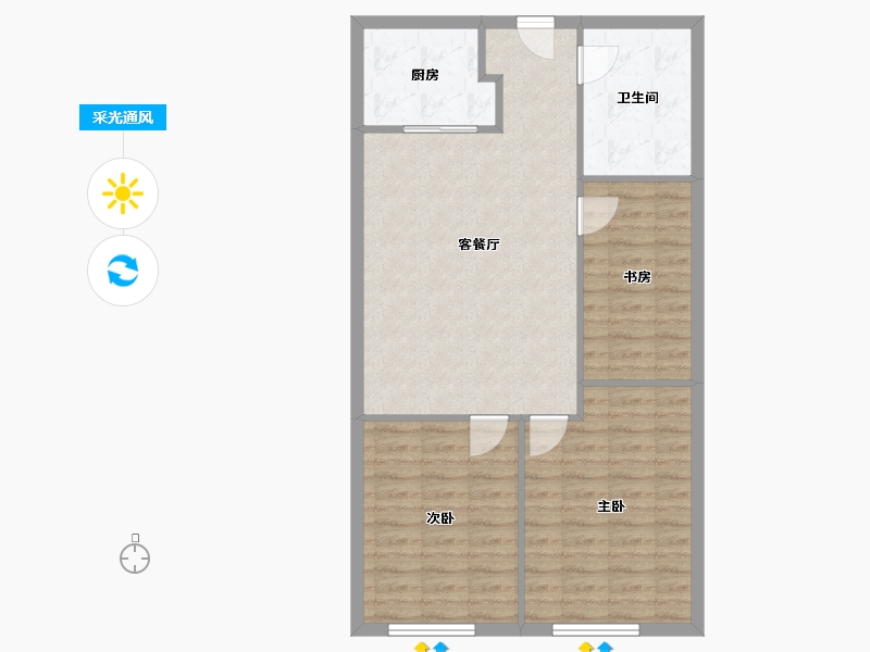 上海-上海市-南海商贸城-80.80-户型库-采光通风