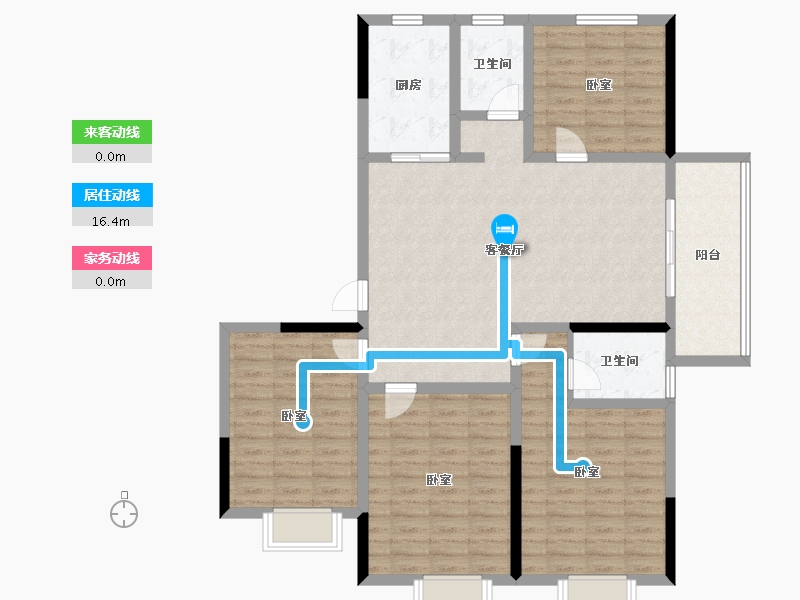 山东省-泰安市-融锦·锦华园-119.25-户型库-动静线