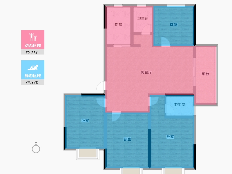 山东省-泰安市-融锦·锦华园-119.25-户型库-动静分区