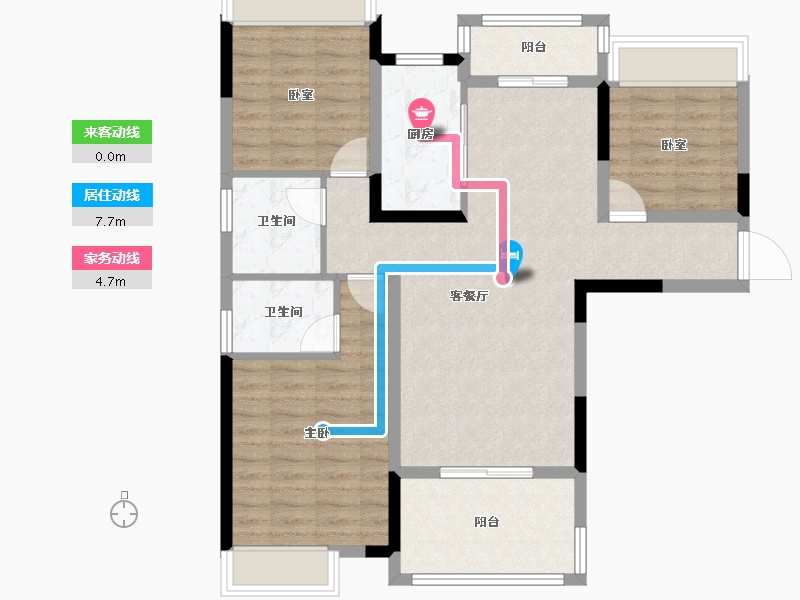 湖北省-荆门市-洋丰·凤凰香醍-92.22-户型库-动静线