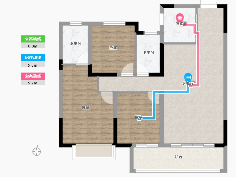 河南省-漯河市-昌建璟上-93.36-户型库-动静线