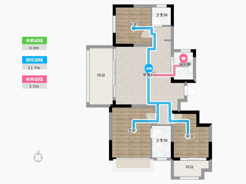 河南省-漯河市-昌建璟上-86.60-户型库-动静线