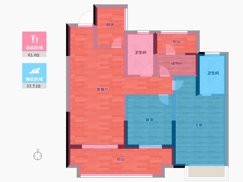 河南省-商丘市-蔚来四季-84.01-户型库-动静分区