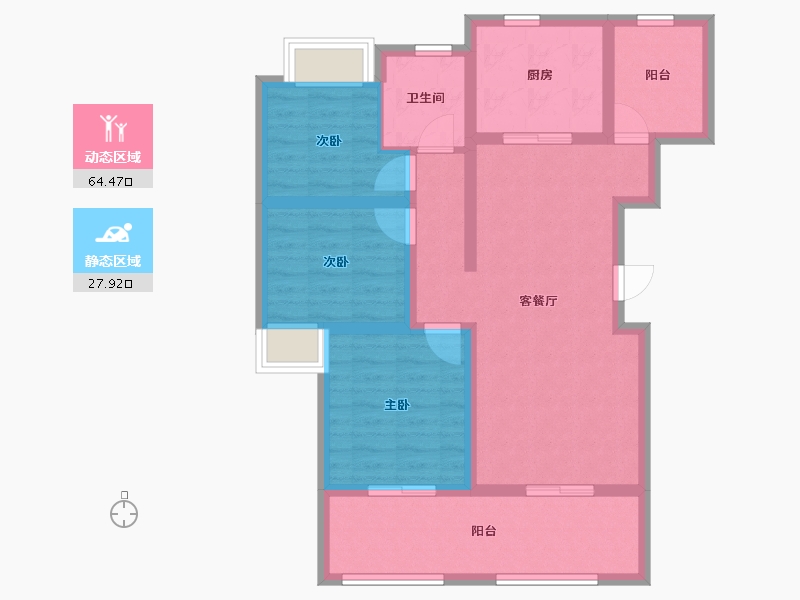 四川省-南充市-世台悦中心-81.39-户型库-动静分区