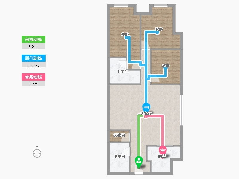 上海-上海市-南海商贸城-88.00-户型库-动静线