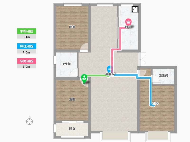 河北省-秦皇岛市-碣石明珠-113.46-户型库-动静线