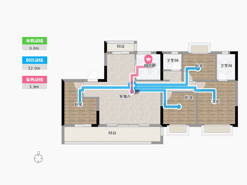 福建省-莆田市-三盛中梁璞悦风华-114.40-户型库-动静线