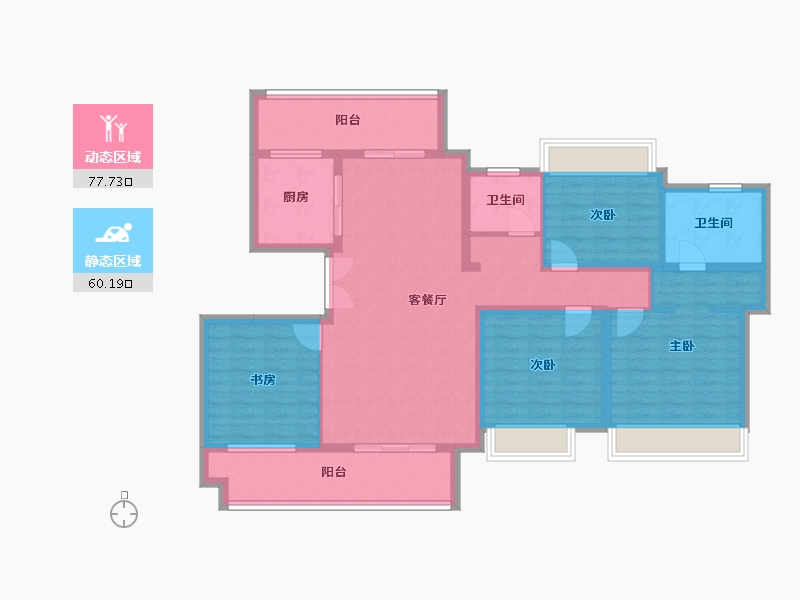 河南省-南阳市-新旭京华府[南苑]-123.22-户型库-动静分区