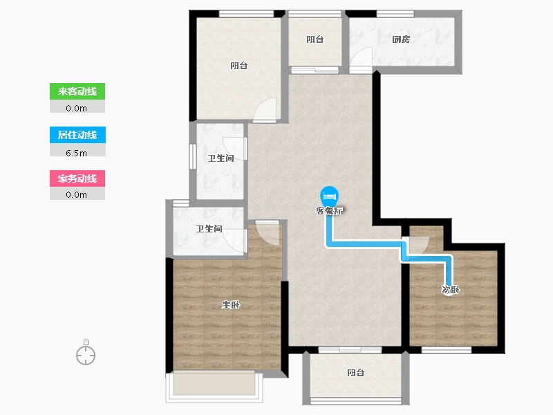 河南省-南阳市-新旭京华府[南苑]-91.77-户型库-动静线