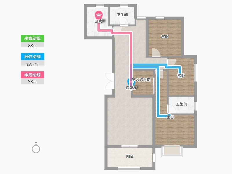 河北省-保定市-朝阳-96.00-户型库-动静线